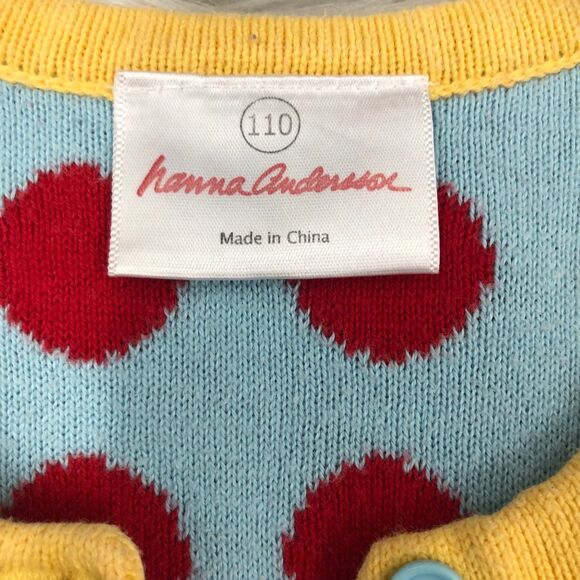 Hannah Anderson Little Girls Sweater Dress SZ 5 (110), Mixed Prints - Picture 6 of 8